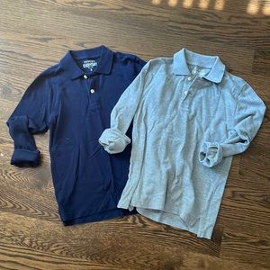Set of 2 crewcuts polo shirts. Long sleeve. Boys size 8. Like new.